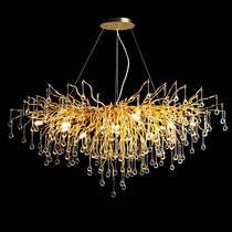 Raindrop Crystal Stunning Tree Branch Crystal Chandelier For Living Dining Room