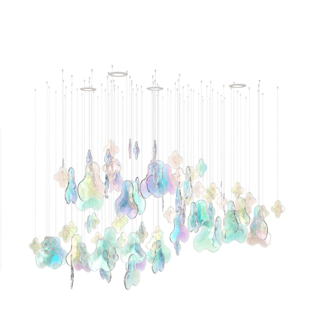 Iris Iridescent Blossom Chandelier