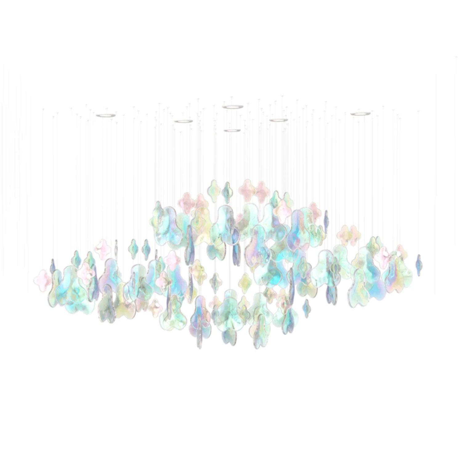 Iris Iridescent Blossom Chandelier