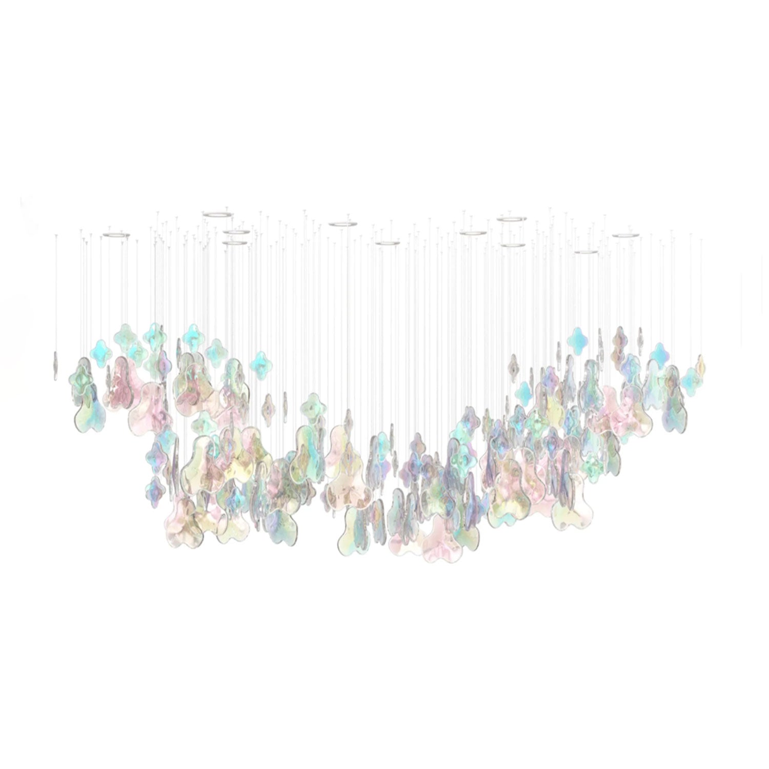 Iris Iridescent Blossom Chandelier