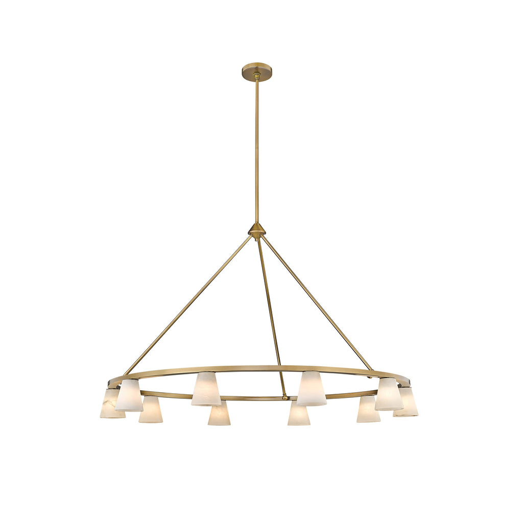 Ironstone Alabaster Chandelier