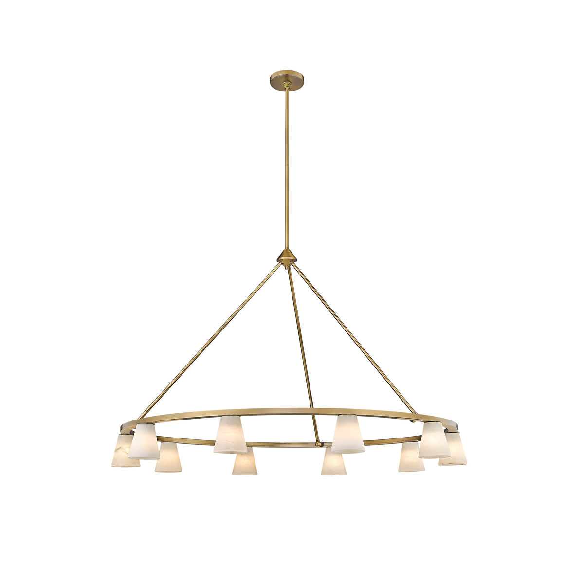 Ironstone Alabaster Chandelier