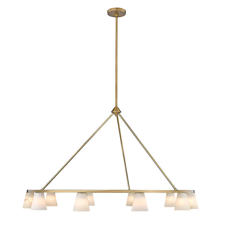 Ironstone Alabaster Chandelier