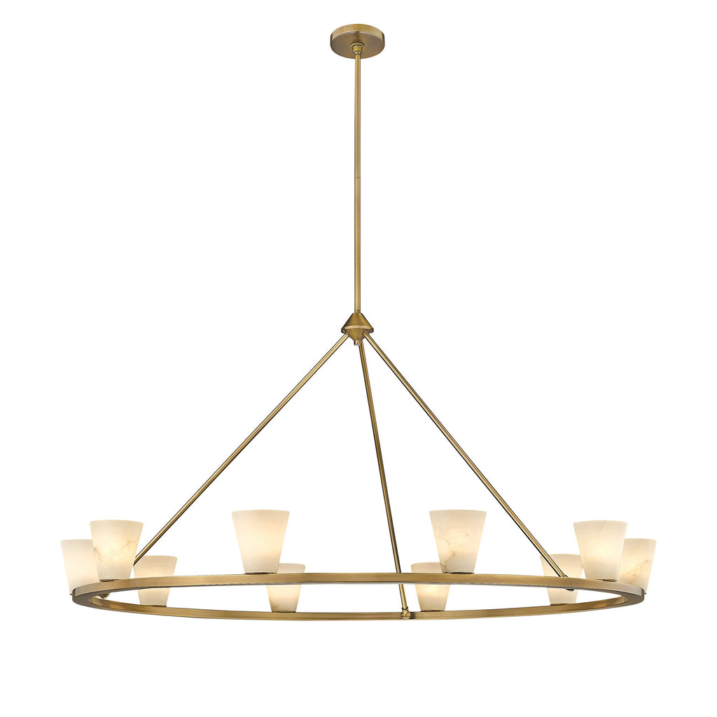 Ironstone Alabaster Chandelier