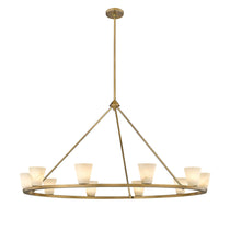 Ironstone Alabaster Chandelier