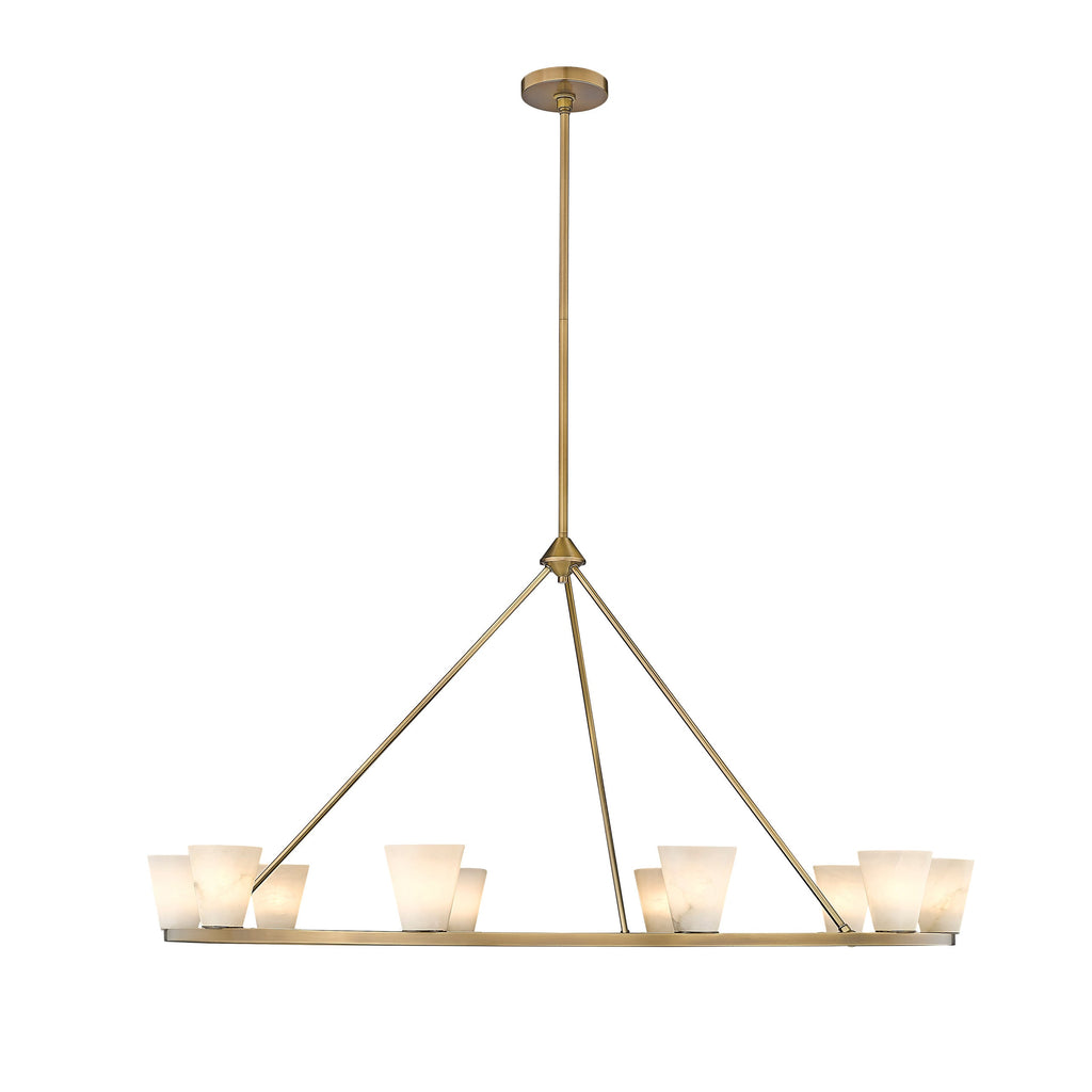 Ironstone Alabaster Chandelier