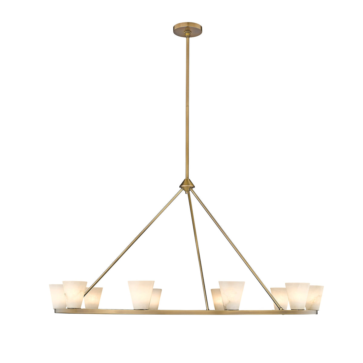 Ironstone Alabaster Chandelier