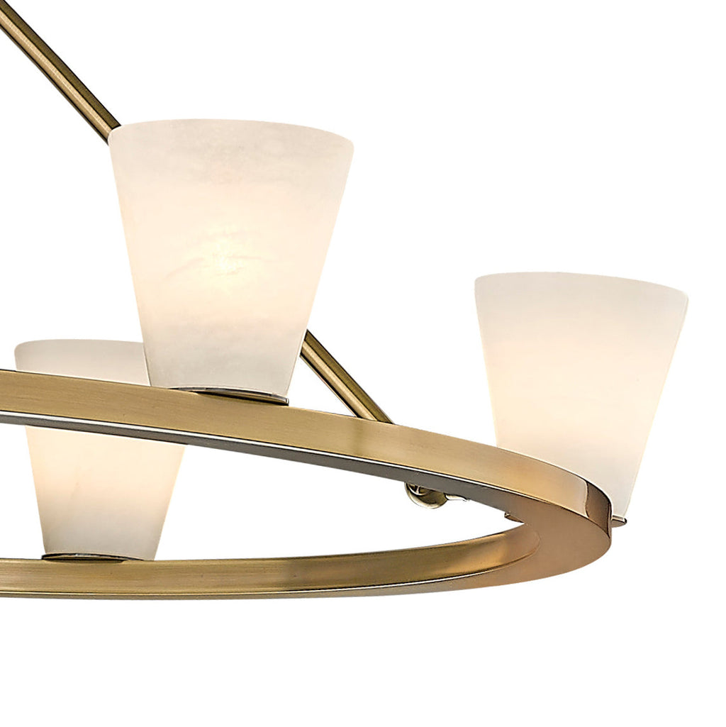 Ironstone Alabaster Chandelier