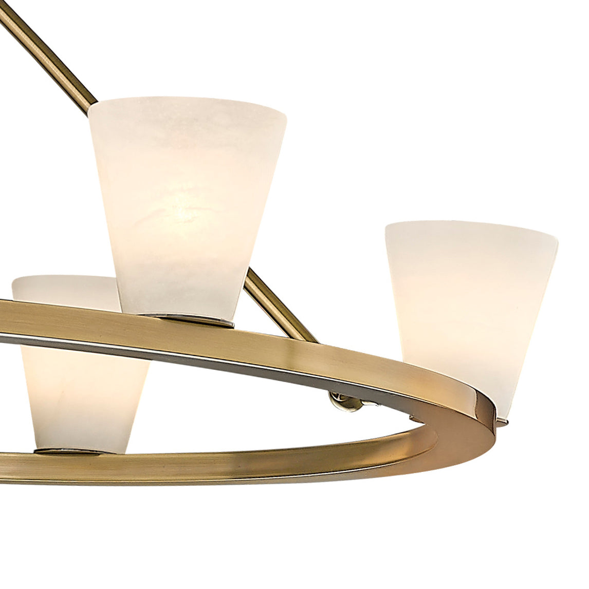 Ironstone Alabaster Chandelier