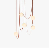 Italian Belt Glass Ball Chandelier