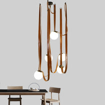 Italian Belt Glass Ball Chandelier