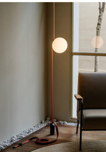 Italian Belt Glass Ball Chandelier