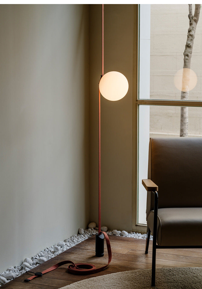 Italian Belt Glass Ball Chandelier