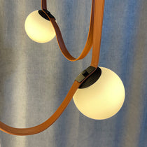 Italian Belt Glass Ball Chandelier