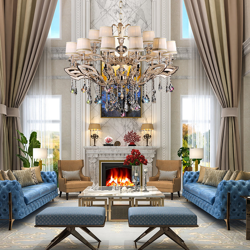 Maria Crystal Classic Chandelier 44" 18 Lights