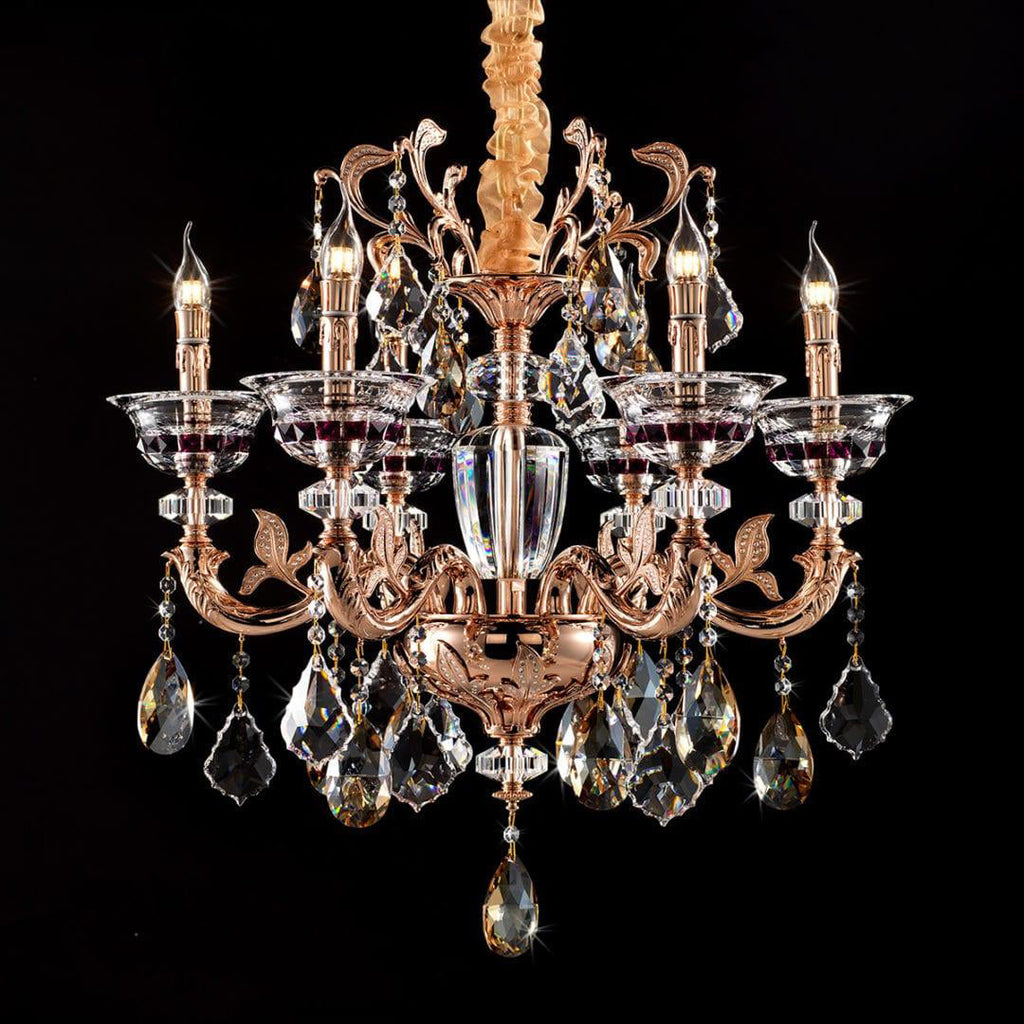 Maria Crystal Classic Chandelier 27" 6 Lights