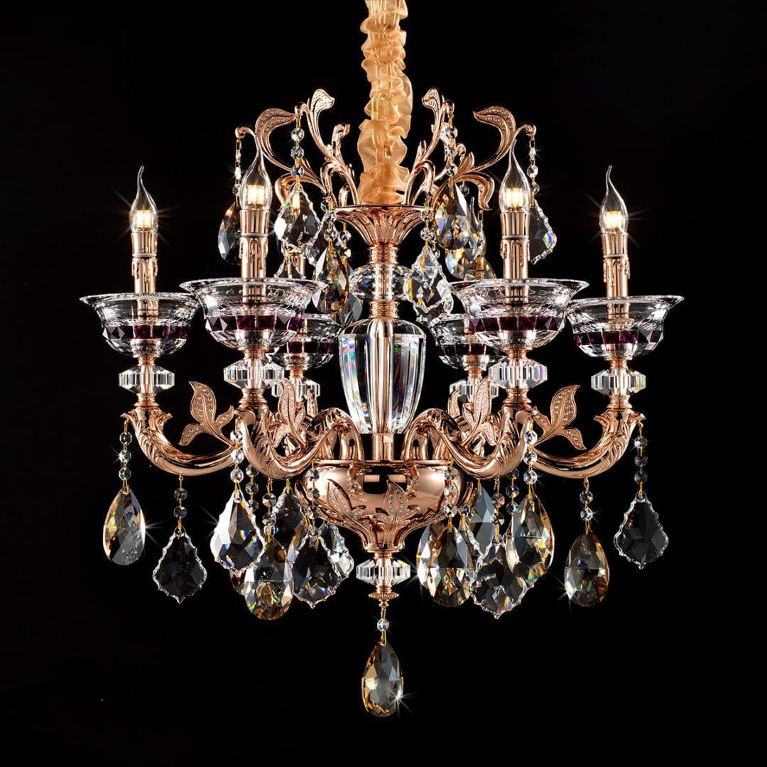Maria Crystal Classic Chandelier 27" 6 Lights