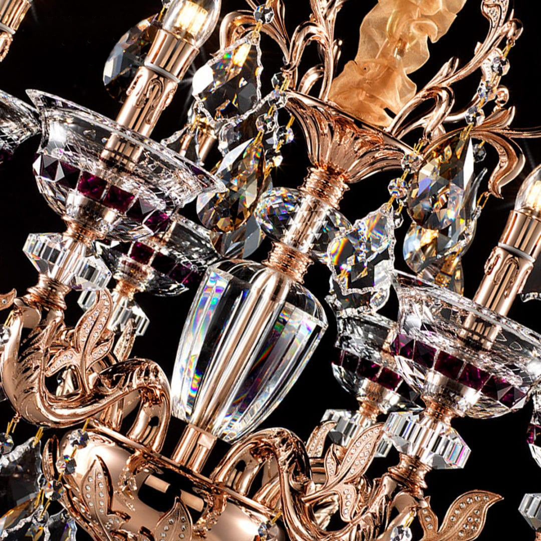 Maria Crystal Classic Chandelier 27" 6 Lights Secondary image