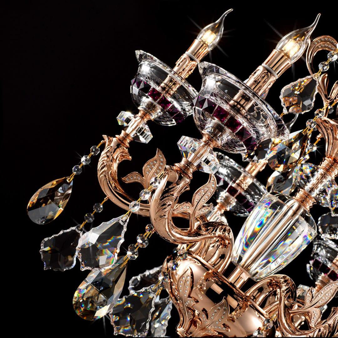 Maria Crystal Classic Chandelier 27" 6 Lights