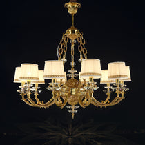 Maria Crystal Classic Chandelier 36" 10 Lights