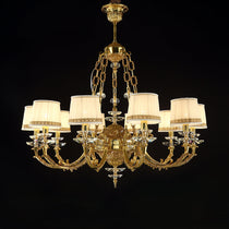 Maria Crystal Classic Chandelier 36" 10 Lights