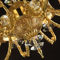 Maria Crystal Classic Chandelier 36" 10 Lights