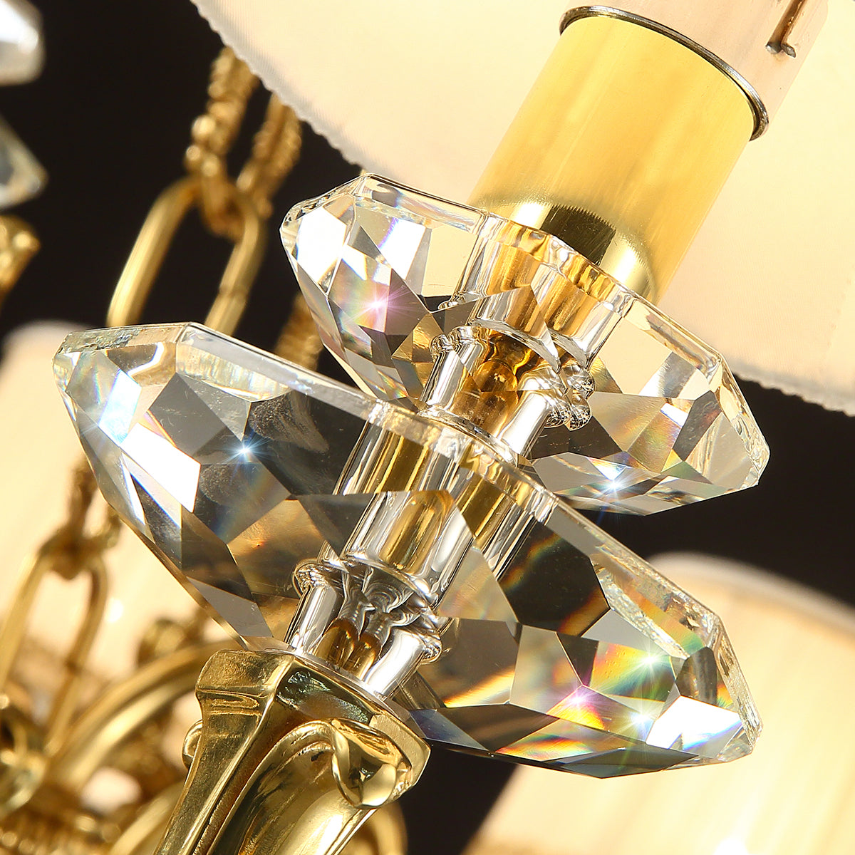 Maria Crystal Classic Chandelier 36" 10 Lights