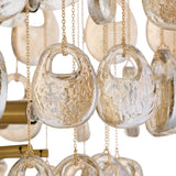 Modern Cascading Amber Glass Drop Chandelier - CasaraHouse