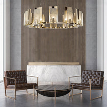 Jessie Alabaster Round Chandelier