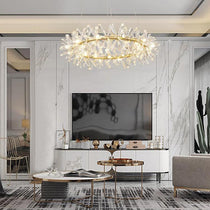 Kylia 2 Tier Ring Crystal Chandelier 60”