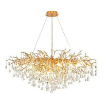 Raindrop Crystal Dining Room Branch Chandelier 47'' 63'' 70'' L