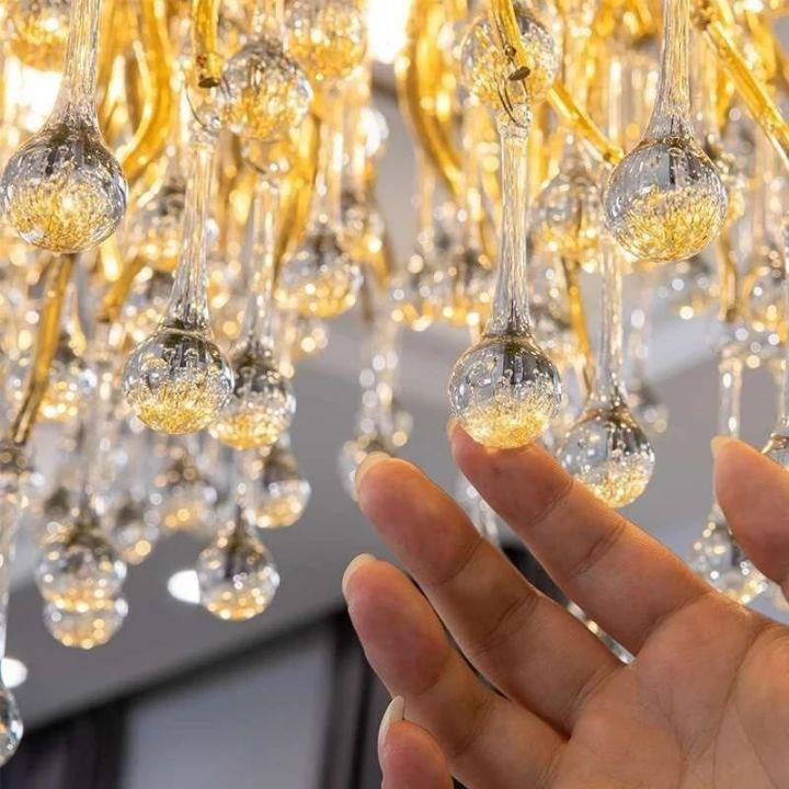 Raindrop Crystal Dining Room Branch Chandelier 47'' 63'' 70'' L