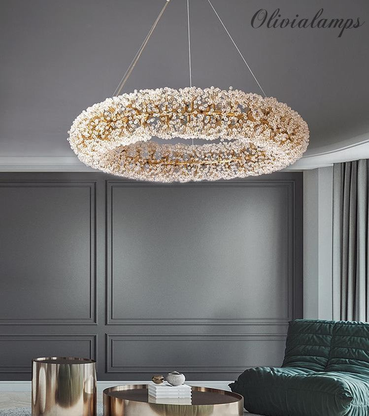 Iissabelle Flower Crystal Chandelier