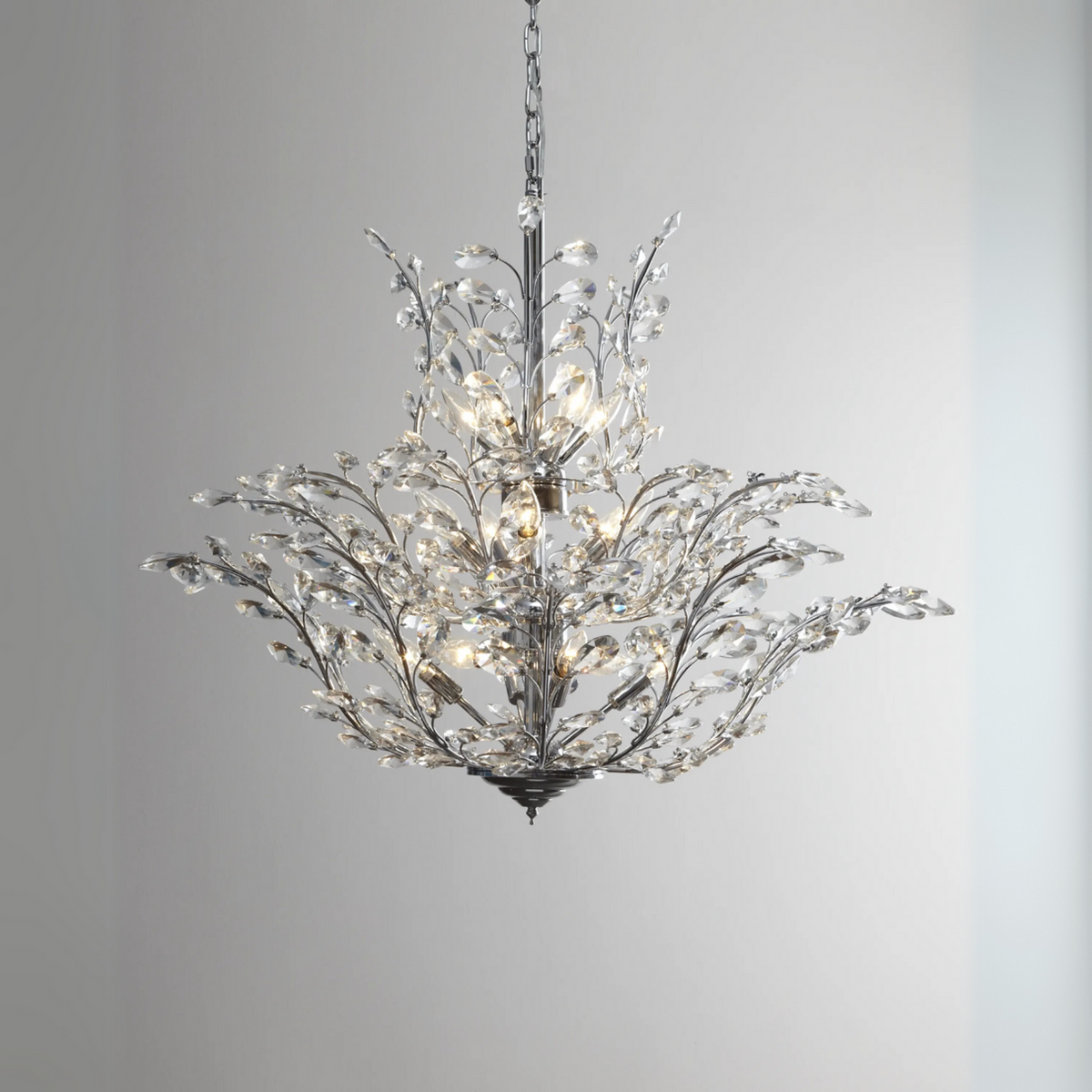 Modern Luxury Branches Crystal Chandelier for Low-ceiling Main image