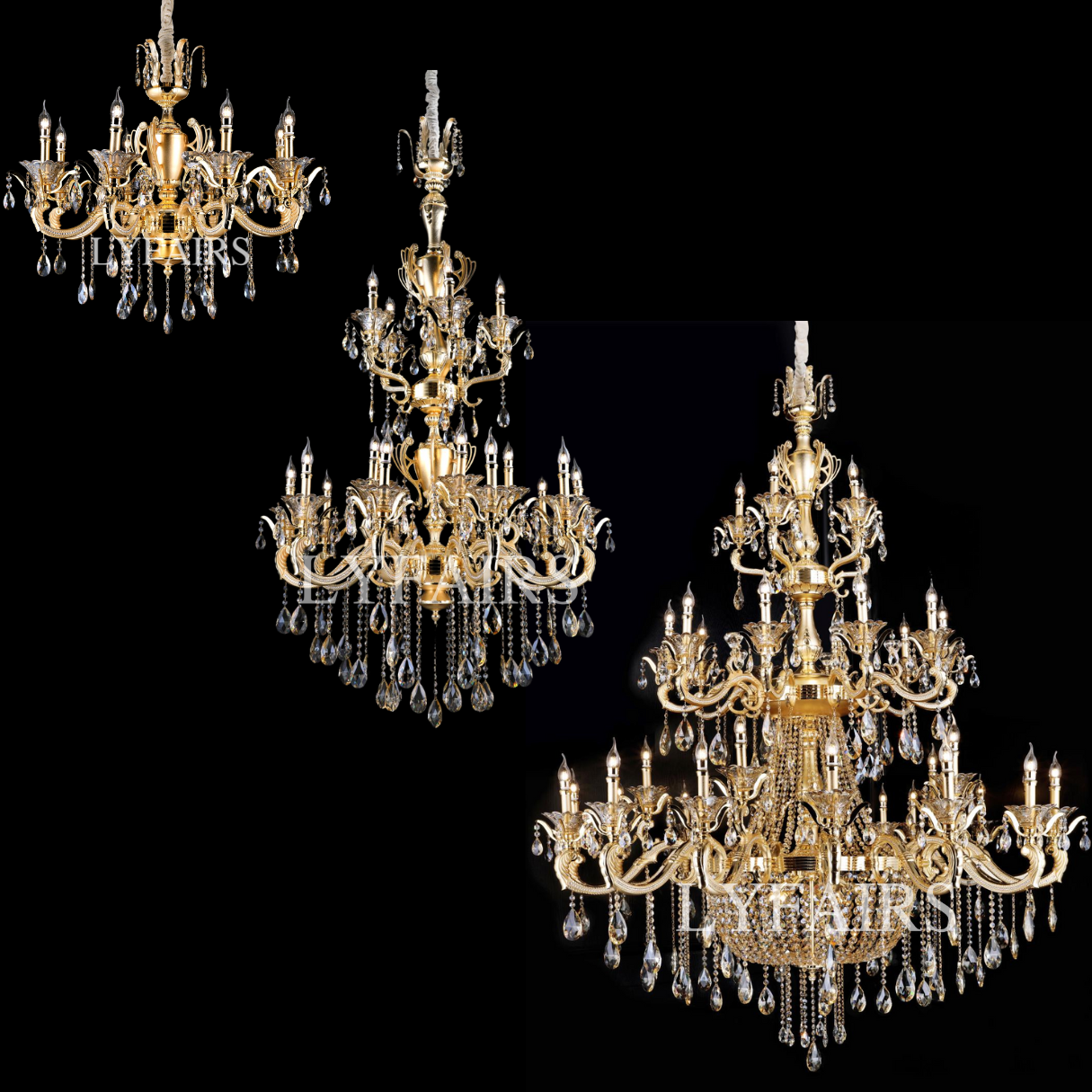 Maria Classic Royal Baroque Revival Vintage Chandelier