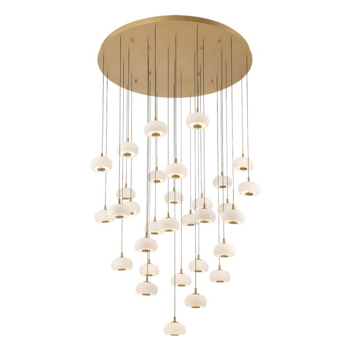 Lanterns Glass 31 Light Round LED Chandelier Main image