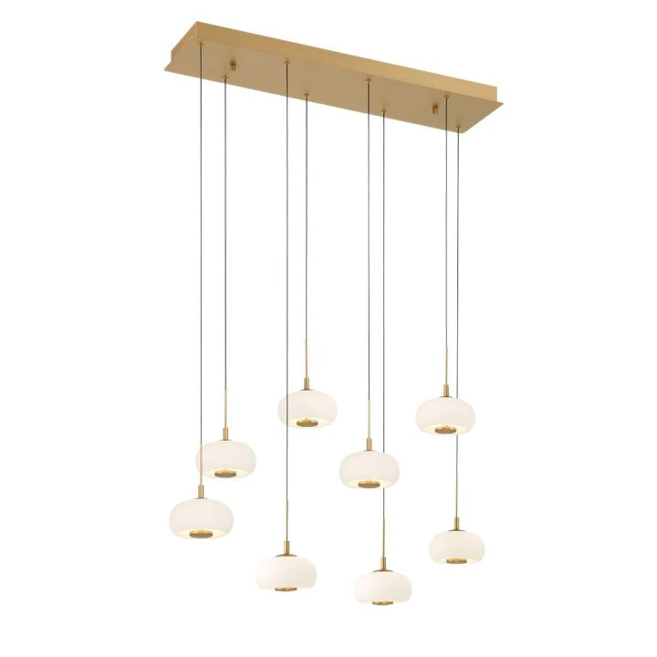 Lanterns 8 Light Rectangular LED Chandelier Main image