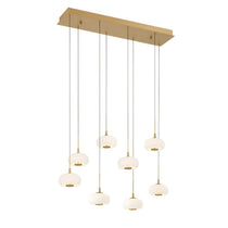 Lanterns 8 Light Rectangular LED Chandelier
