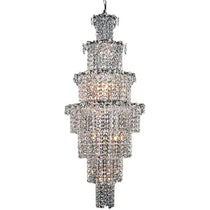 Large Multi-pieces Crystal Chandelier Stylish Ceiling Light Fixture For Foyer Living Room Staircase
