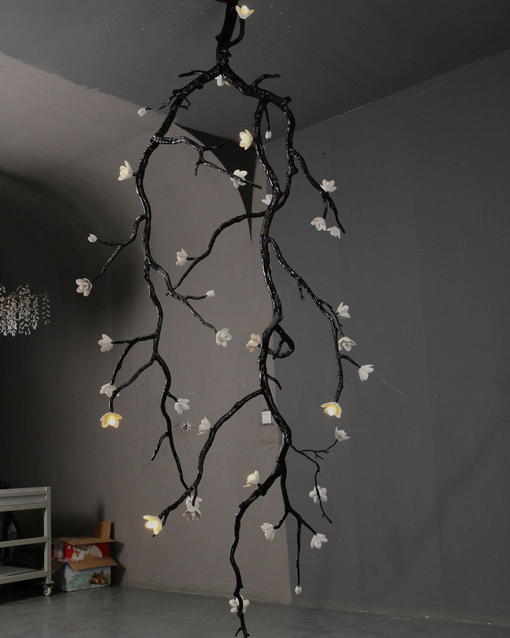 Contemporary Large Long Branch Flower Chandelier - CasaraHouse