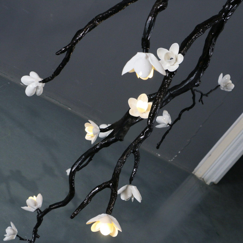 Contemporary Large Long Branch Flower Chandelier - CasaraHouse