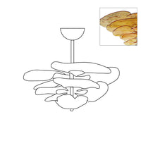 Petals Gold Murano Glass Chandelier