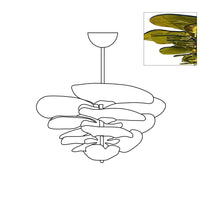 Petals Gold Murano Glass Chandelier