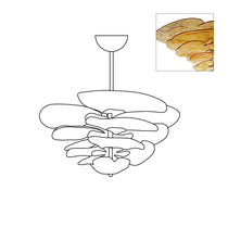 Petals Gold Murano Glass Chandelier