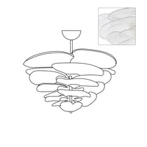 Petals Gold Murano Glass Chandelier