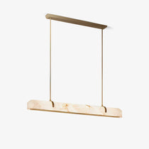 Linear Alabaster Chandelier, Kitchen Island Pendant Light