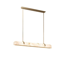 Linear Alabaster Chandelier, Kitchen Island Pendant Light