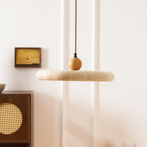 Lorea Travertine Stone Pendant Light - CasaraHouse