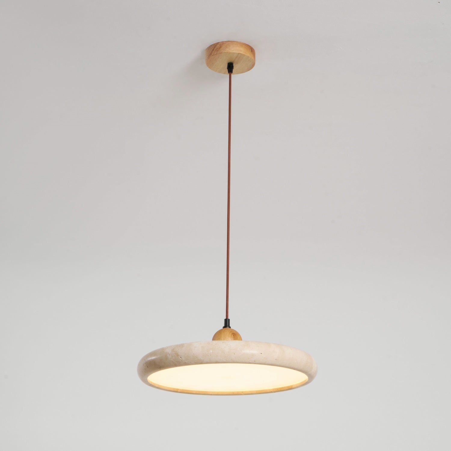 Lorea Travertine Stone Pendant Light - CasaraHouse