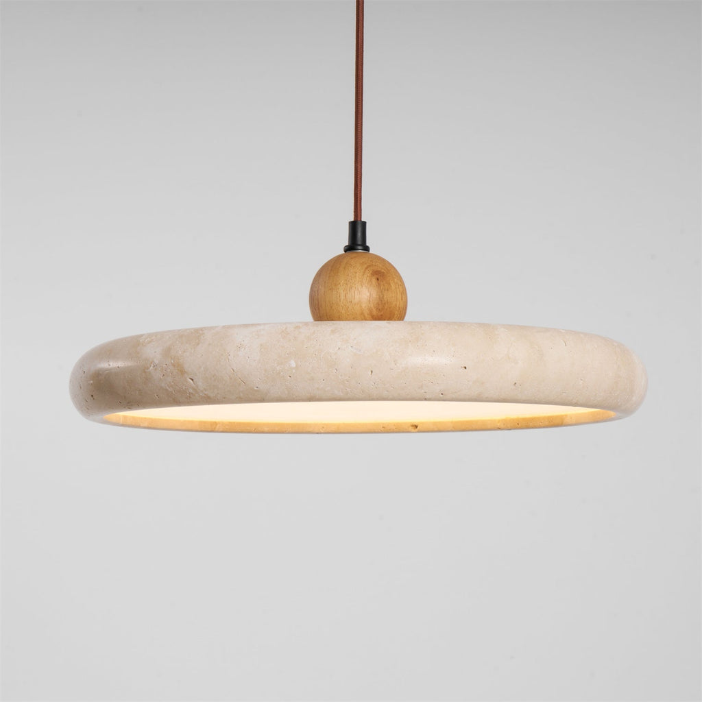 Lorea Travertine Stone Pendant Light - CasaraHouse